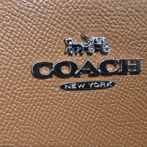 Coach Brown Pebble Leather Crossbody Bag - New Without Tags - Picture 9 of 9